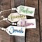 Personalized Easter Basket Tag, Beaded Wood Name Tag product 1